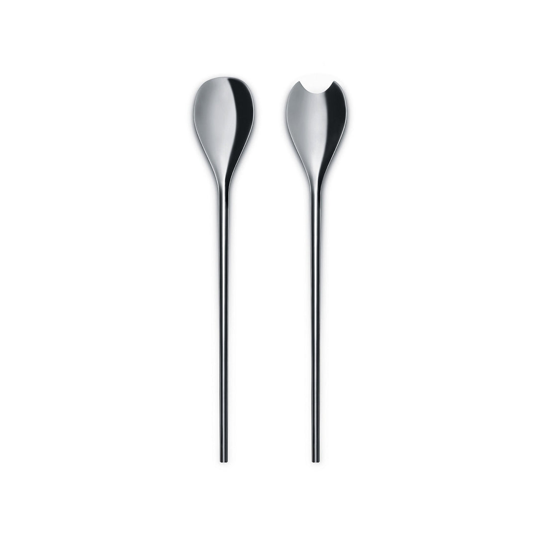 Alessi Salatbesteck, Edelstahl, Silber, 17 x 9.6 x 19.5 cm, 2-Einheiten