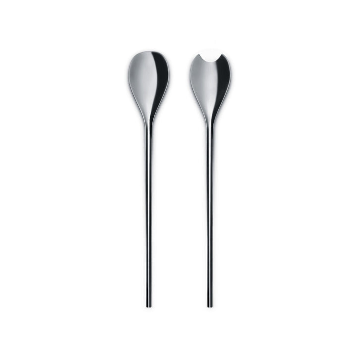 Alessi Salatbesteck, Edelstahl, Silber, 17 x 9.6 x 19.5 cm, 2-Einheiten