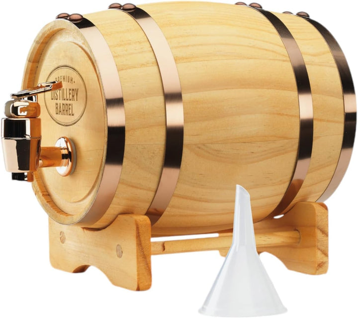 InGenious Mini-Dekanter aus Holz für Whiskyfässer | funktionaler Getränkehalter für Whisky und Spiri