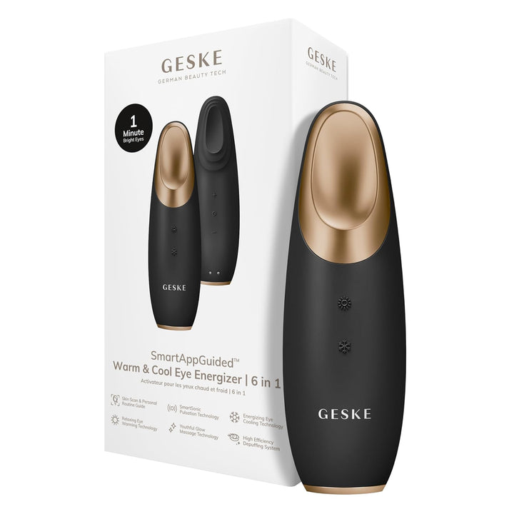 GESKE | Warm & Cool Eye-Energizer 6 in 1 inkl. De-Puffing Eye-Serum | SmartAppGuided All-In-One Auge