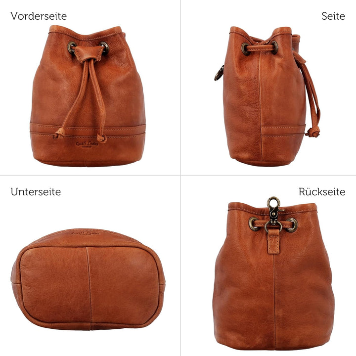 Gusti Leder Gürteltasche Aouli - Leckerlibeutel Leckerlitasche Hundezubehör Braun Leder