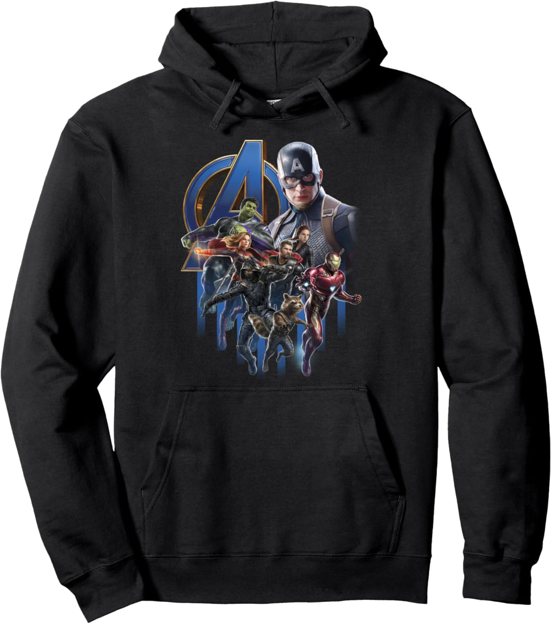 Marvel Avengers Endgame Group Poster Logo Pullover Hoodie