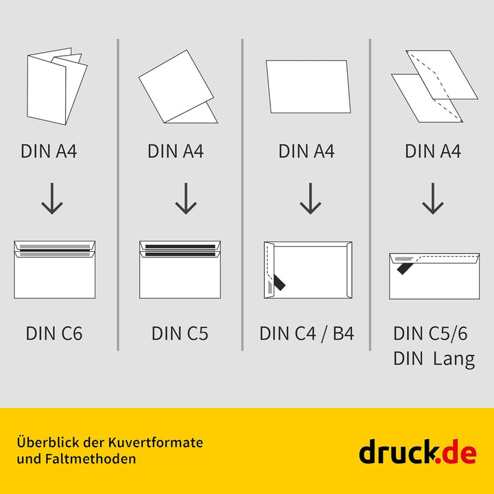 500 Stück Kuverts - Briefumschläge - C4 Tasche ohne Fenster - weiss - selbstklebender Haftfix Versch