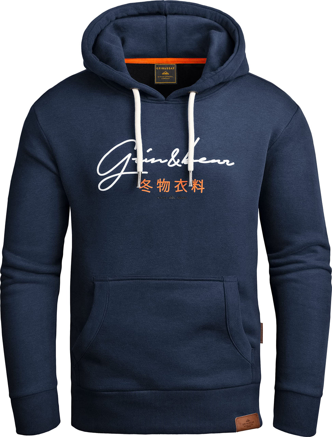 Grin&amp;Bear Hoodie Herren Sweatjacke GEC703, Navy