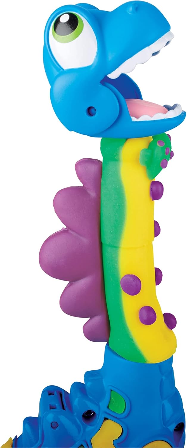 Play-Doh Dino Crew Bronto aus dem Ei, Spielzeug-Dinosaurier für Kinder ab 3 Jahren mit 2 Eiern 70 g,