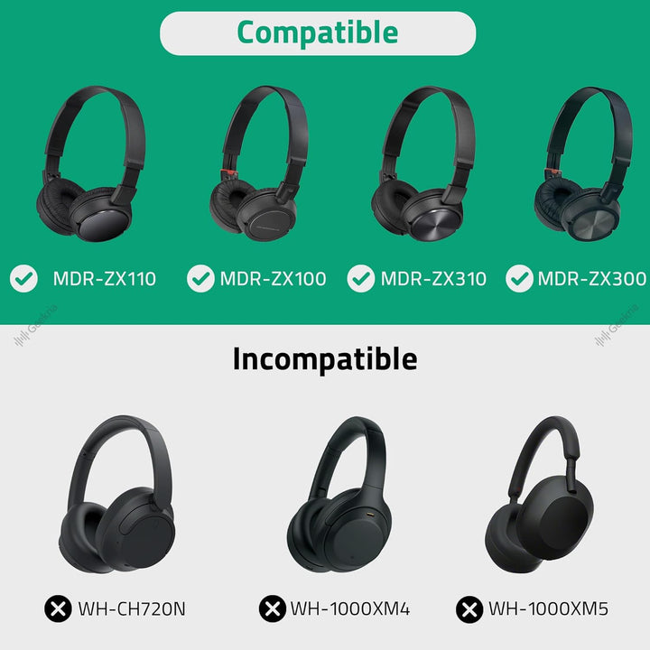 Geekria Shield Kopfhörer-Etui, kompatibel mit Sony MDR-ZX300, MDR-ZX110, MDR-ZX600, MDR-ZX330BT, Ers