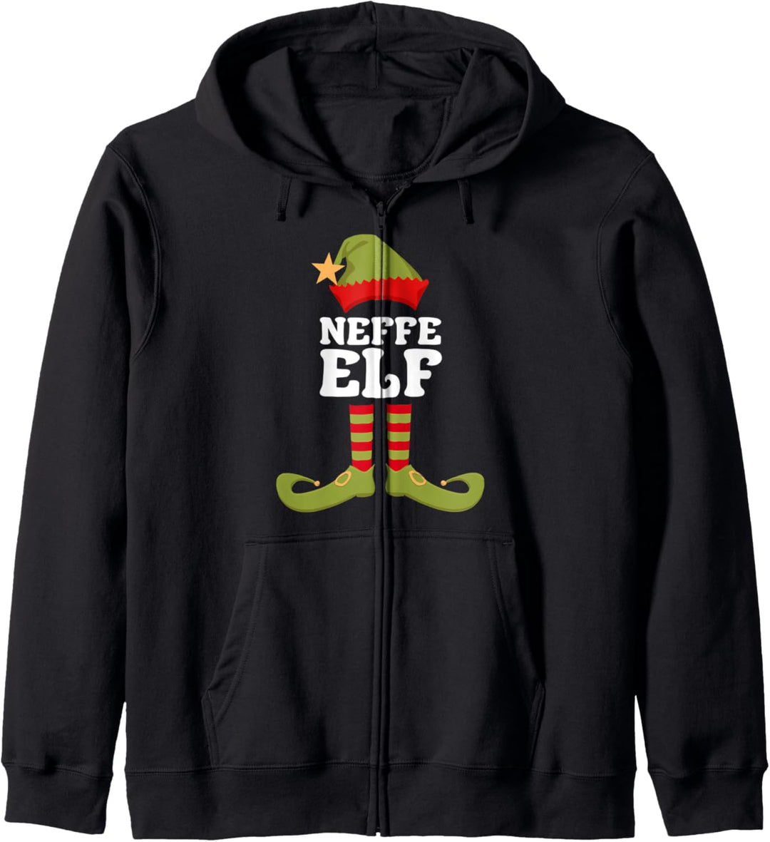 Neffe Elf Weihnachtself Weihnachten Kapuzenjacke