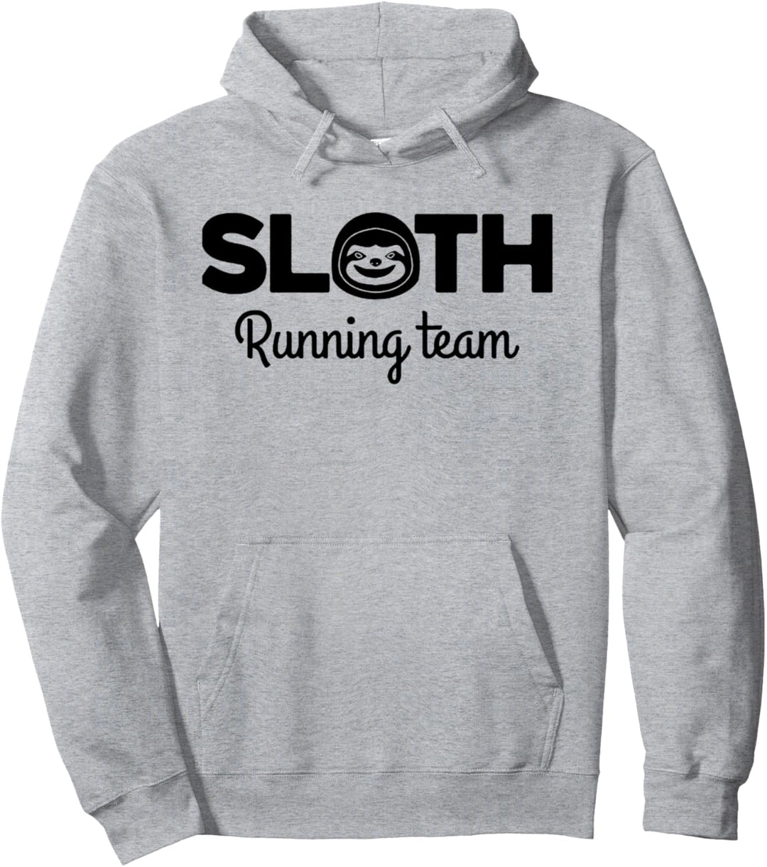 Vintage Runners Sloth Lovers Marathons Sloth Running Team Pullover Hoodie