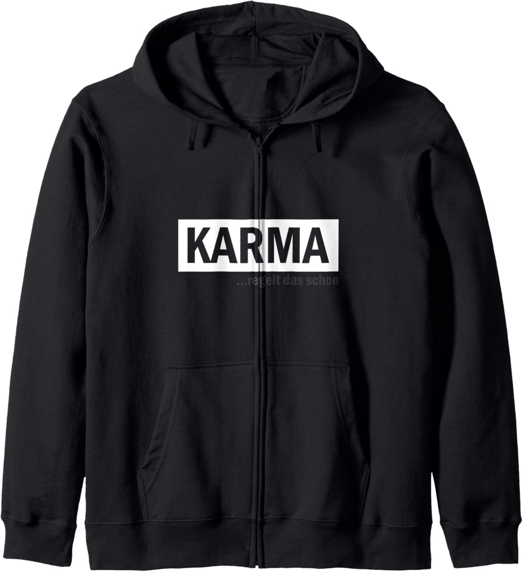 Lustiger Spruch - Karma regelt das schon Geschenk Kapuzenjacke