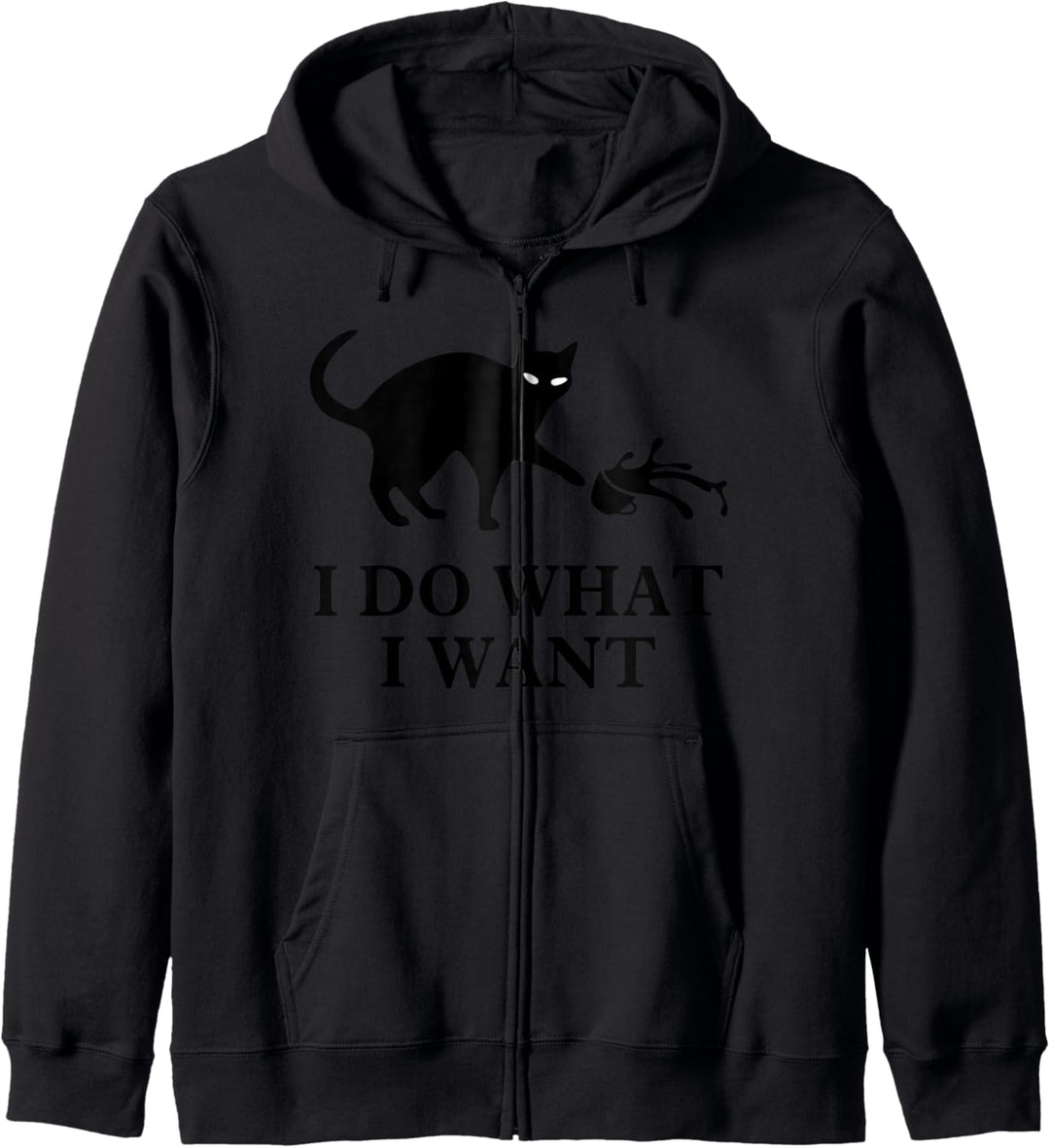 I do what I want cat t shirt Kapuzenjacke