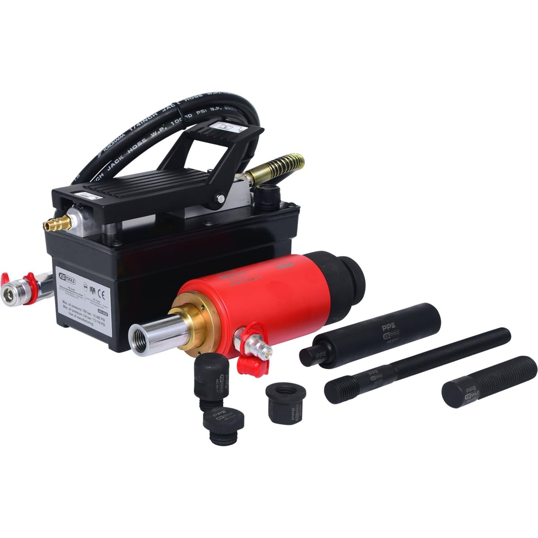KS Tools Hydraulik-Einheit 22T, mit Luft-Hydraulik-Pumpe, 13-tlg