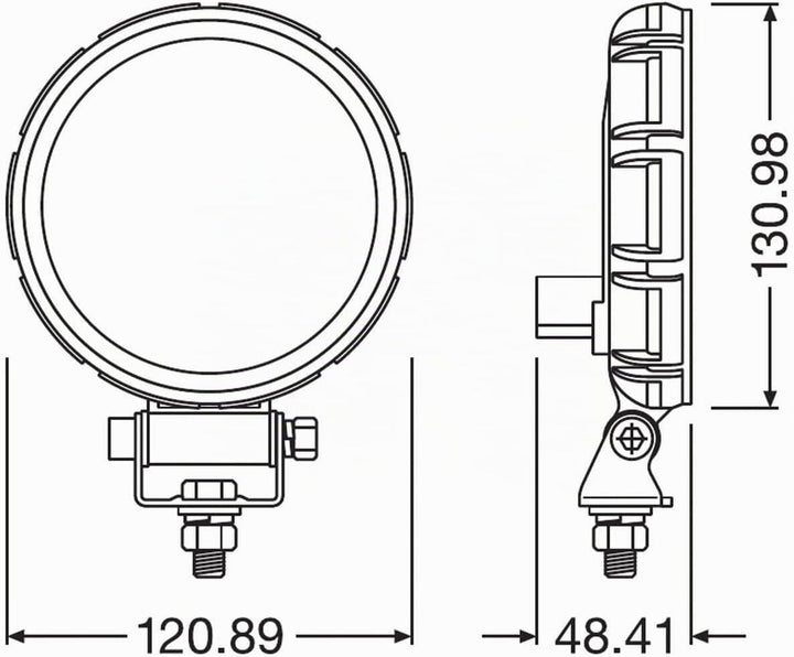 LEDriving REVERSING VX120R-WD, LED Rückfahrscheinwerfer, rund, LED Zusatzscheinwerfer mit ECE Zulass
