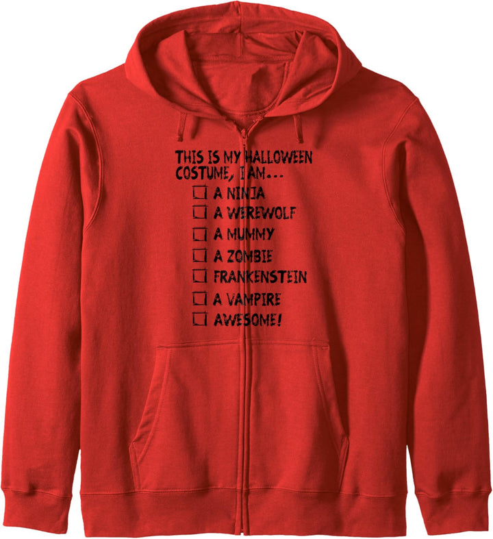 Trendy Halloween This Is My Costume Pick One Kapuzenjacke
