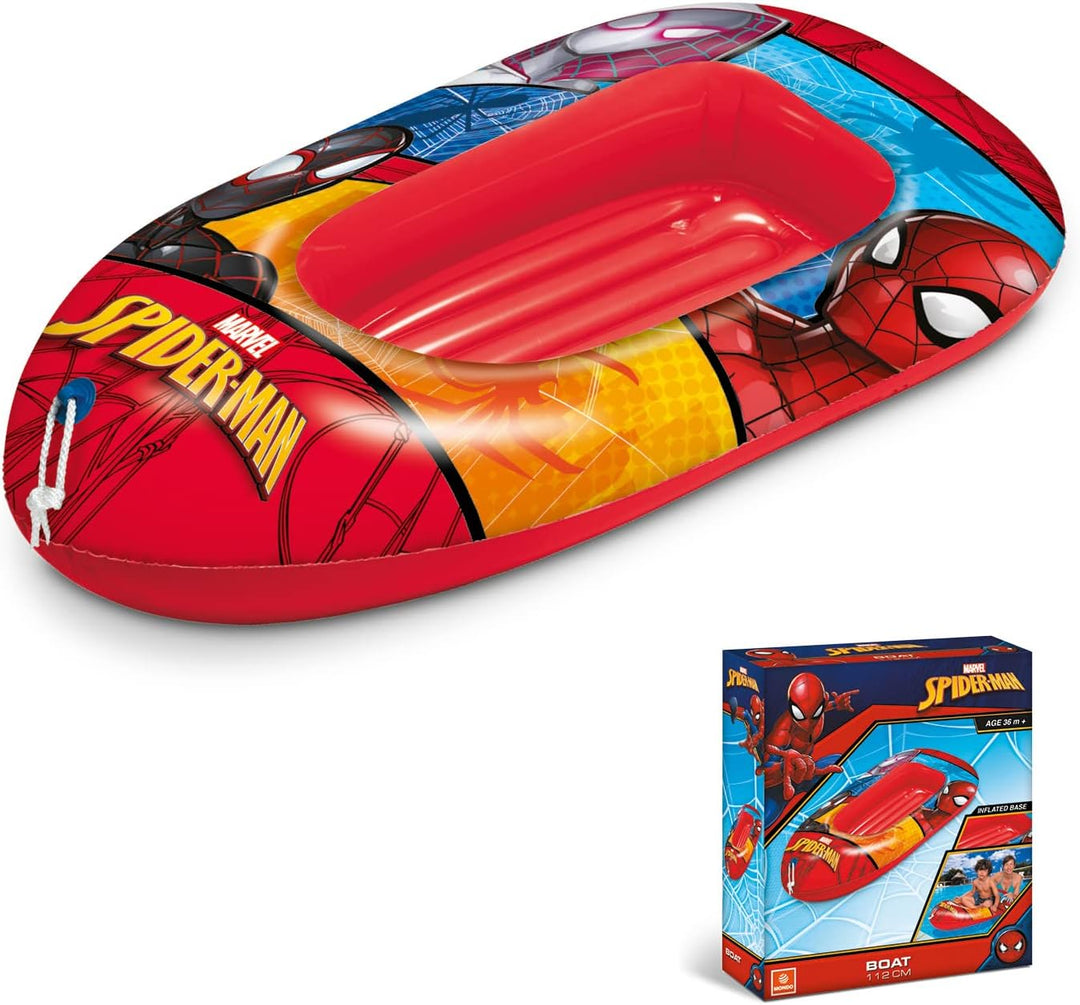 Mondo Toys - SPIDERMAN Boat INFLATED BASE- aufblasbares Schlauchboot / Schlauchboot für Kinder - Grö
