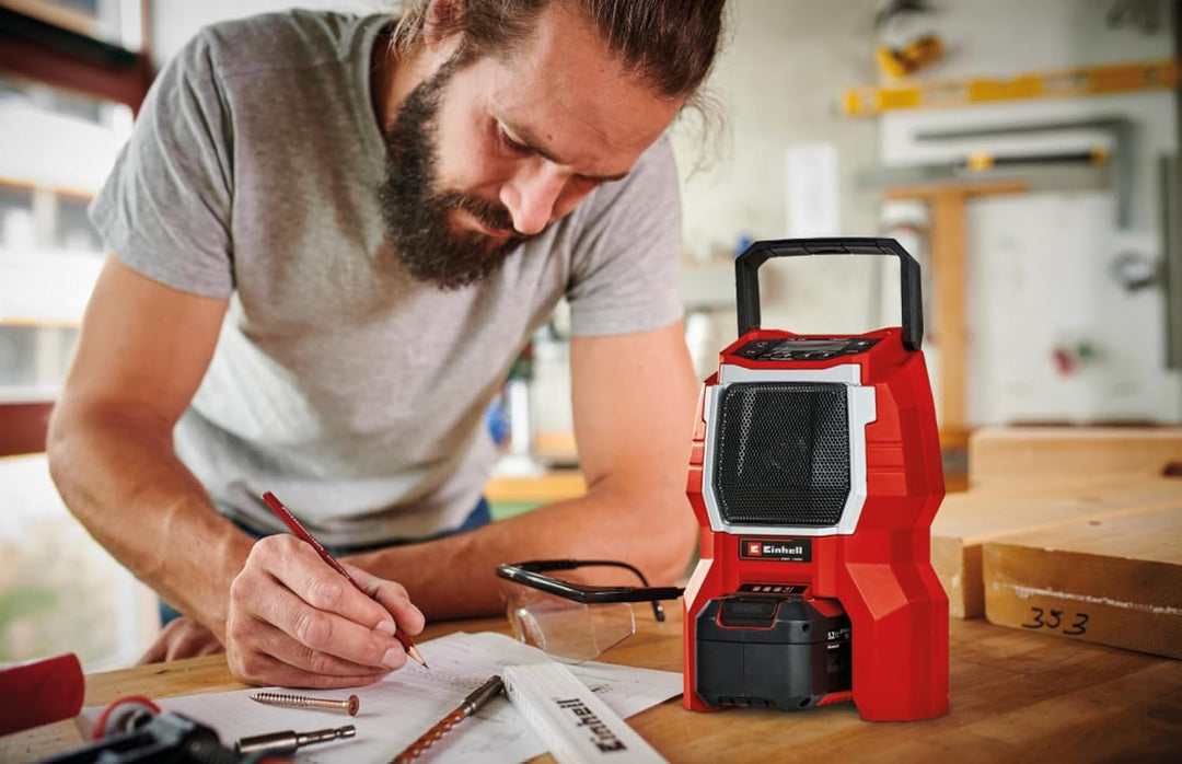 Einhell Akku-Radio TC-AR 18 Li - Solo (Lithium Ionen, 18 V, Power X-Change, AM/FM, Bluetooth, ohne A