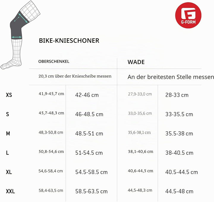G-Form, schwarz Pro Rugged 2 Knieschützer für Radfahren, BMX, MTB, Downhill, Skateboard (M, M M Schw
