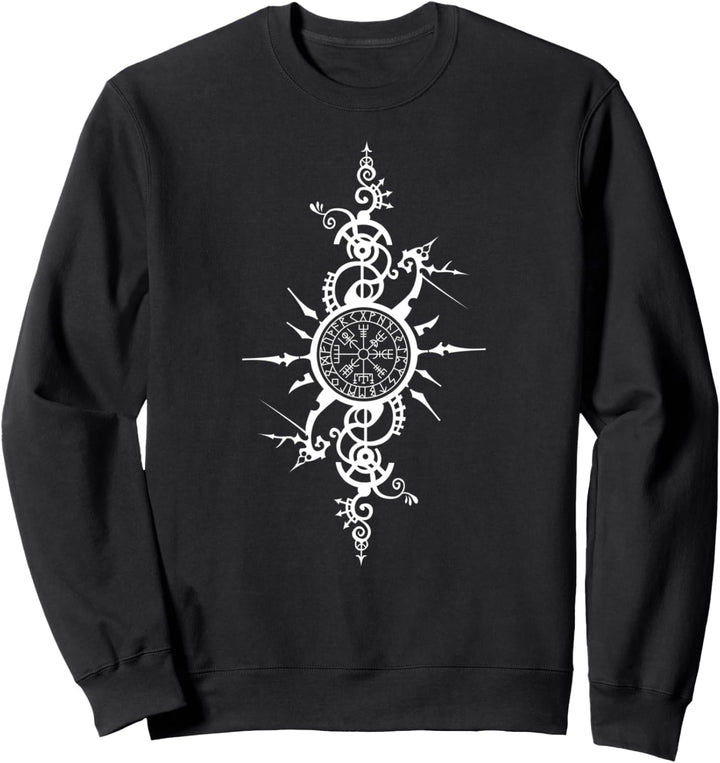 Keltischer Wikinger Kompass Vegvisir Rune Nordisches Sweatshirt