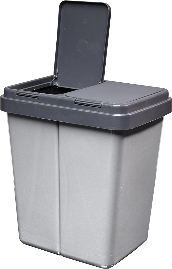 Alpfa Müllbehälter 2 x 30 L Duo Bin #3 - Made in Europe inkl. 2