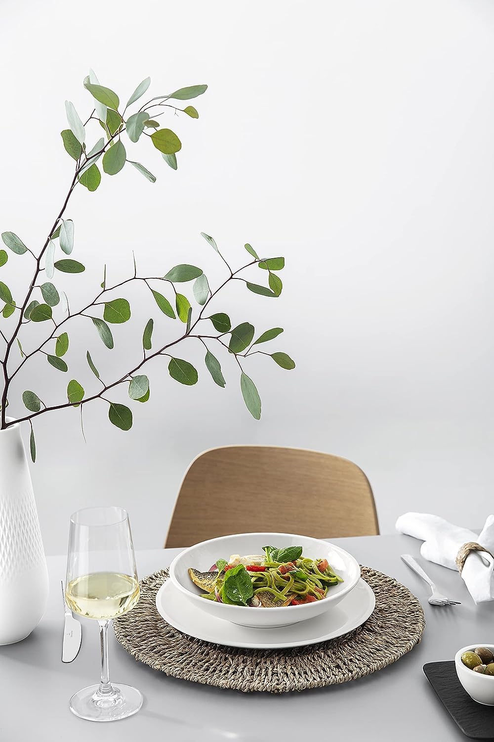 Villeroy &amp; Boch - Artesano Original Pastaschale, tiefer Teller für Nudelgerichte oder Suppen, Premiu