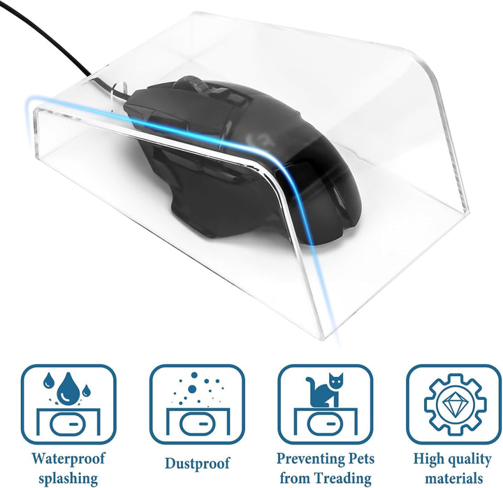 GEEKRIA Maus-Staubschutz, Acryl-Material bietet staubdicht (Clear), Clear