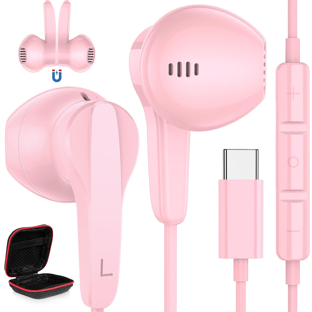 USB C Kopfhörer für Samsung Galaxy A36 A56 A57 A37 A26 A27 5G S25 S26 Ultra | Magnetische USB C Head