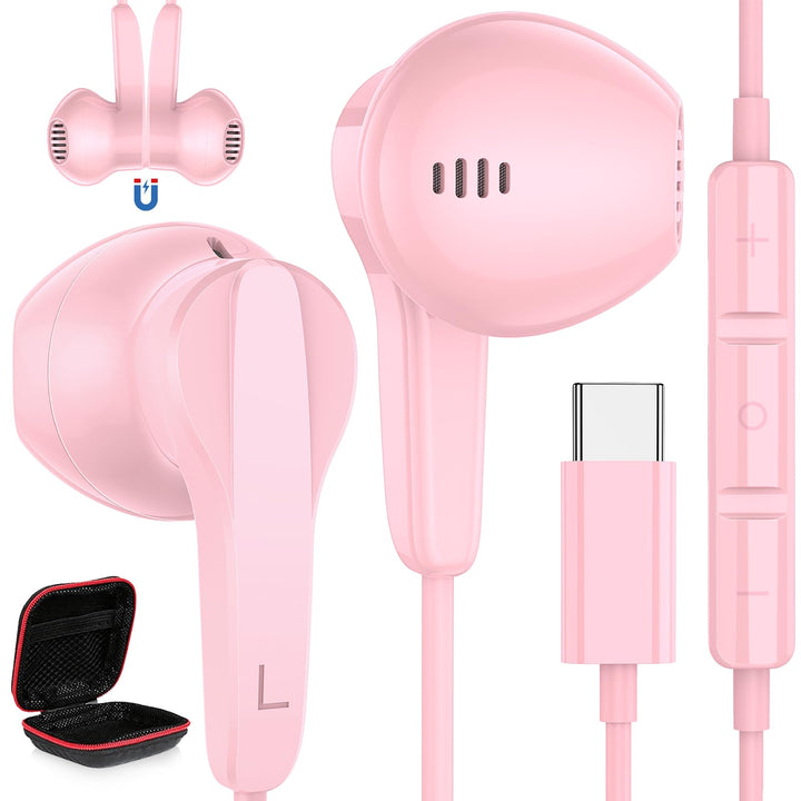 USB C Kopfhörer für Samsung Galaxy A36 A56 A57 A37 A26 A27 5G S25 S26 Ultra | Magnetische USB C Head