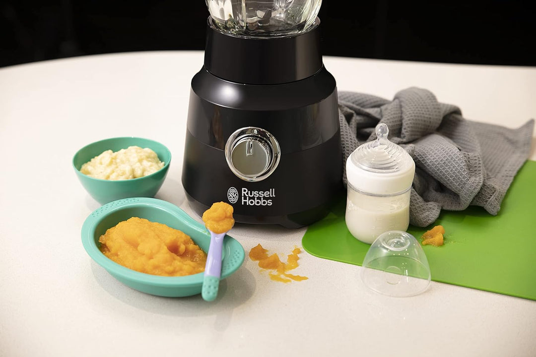 Russell Hobbs Standmixer [1,5l Glasbehälter] Matt Schwarz (starker 0.9PS Motor, Impuls-/Ice-Crush-Fu