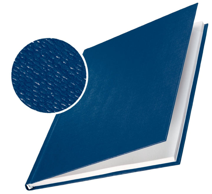 Leitz 73960035 Buchbindemappe impressBIND, Hard Cover, A4, 24,5 mm, 10 Stück, blau, Blau