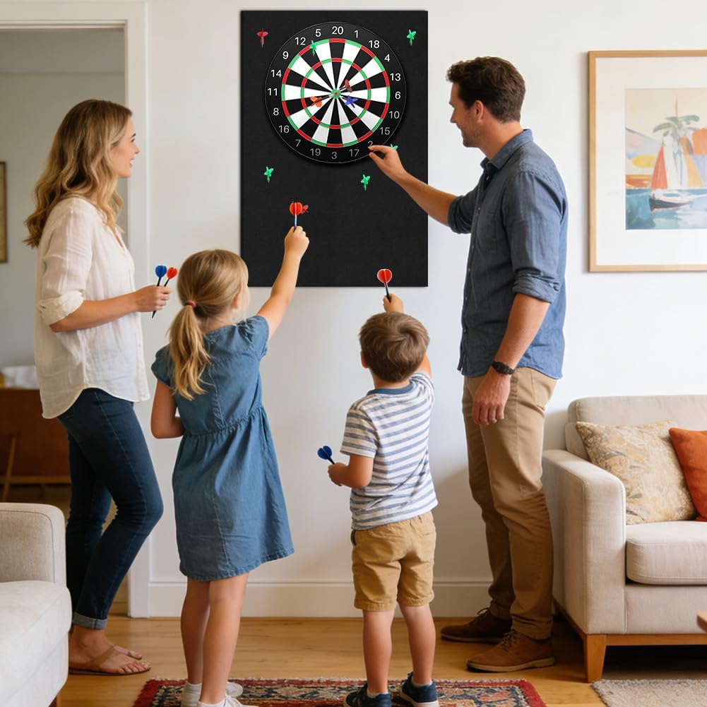 Dartboard Wandschutz, Filz-Dartboard-Wandschutz Selbstklebend Dartscheiben Umrandung, Dart Wandschut