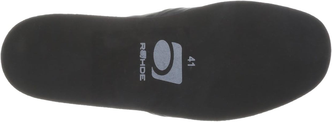 Rohde Viborg 6402 Herren Schuhe Hausschuhe Leder 40 EU Schwarz, 40 EU Schwarz