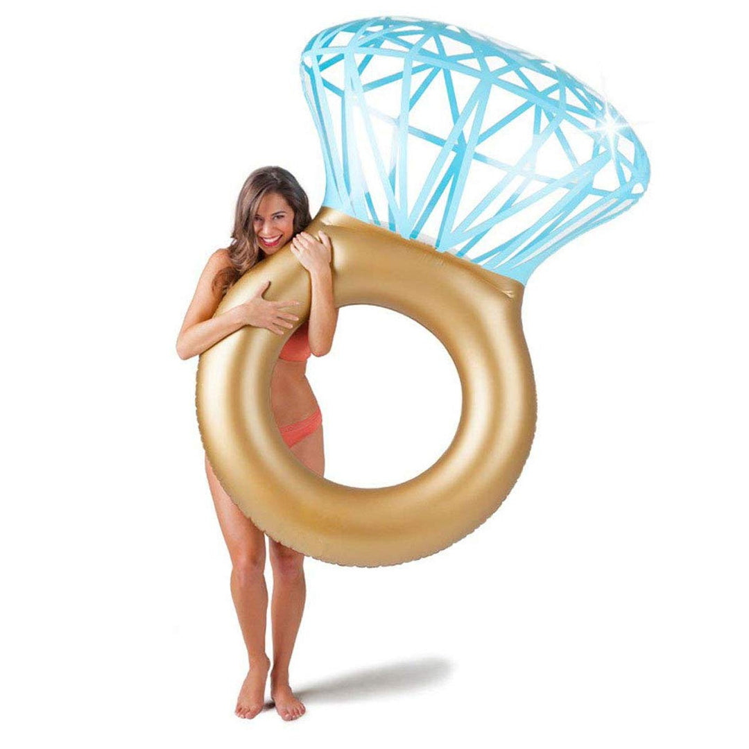 Aufblasbarer Diamantring Schwimmreifen - Schwimmring als romantische Diamant Badeinsel