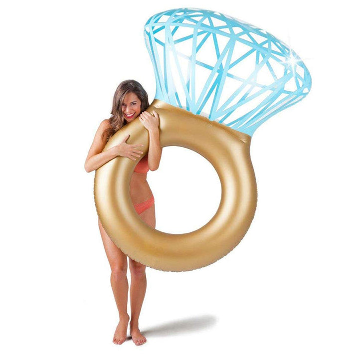 Aufblasbarer Diamantring Schwimmreifen - Schwimmring als romantische Diamant Badeinsel