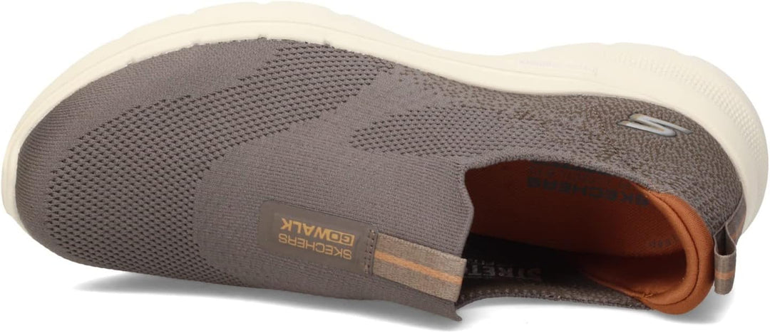 Skechers Herren Go Walk 6 Sneaker 42.5 EU Taupe, 42.5 EU Taupe
