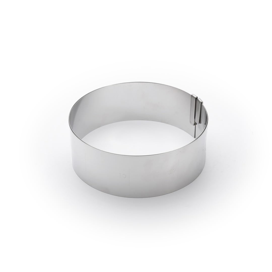 DE BUYER 3040.02 Gebäckring, Edelstahl, grau, 18 cm 7&