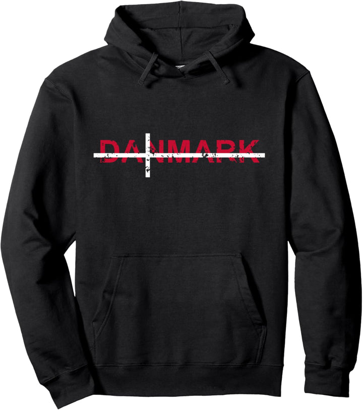 Danmark Dänische Flagge Dänemark Reise Urlaub Skandinavien Pullover Hoodie