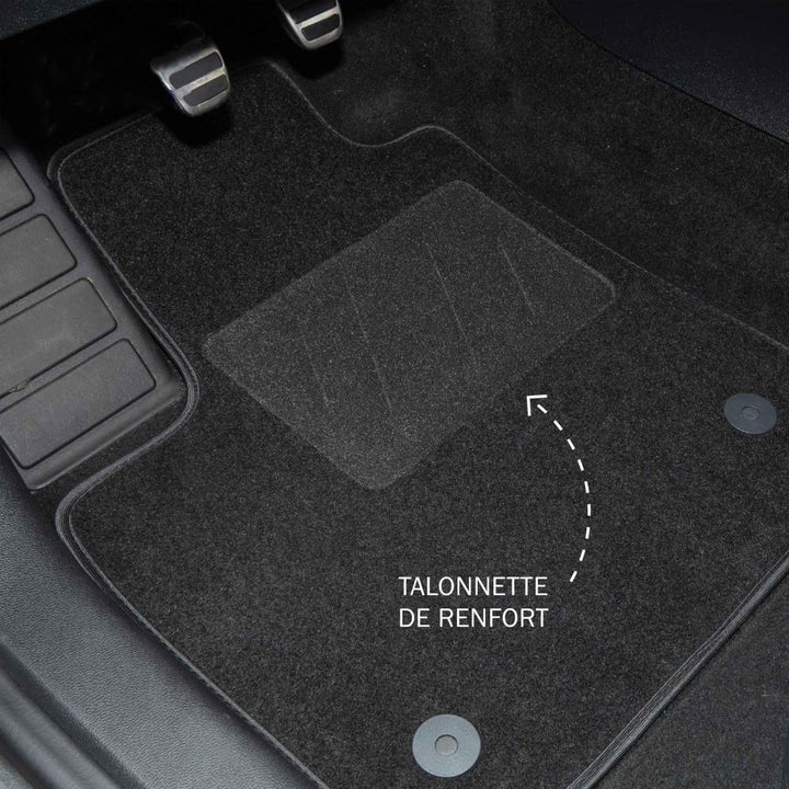 DBS - Autofussmatten - Massgeschneidert für Golf 5/6 - Mit Befestigungsclips - Antirutschmatten - 4