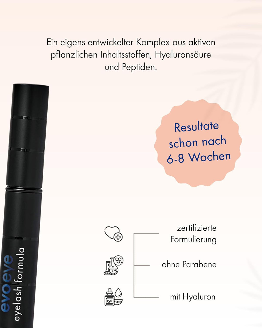 evoeye eyelash formula - Wimpernwachstumsserum, 1er Pack (1 x 3 ml) 3 ml (1er Pack), 3 ml (1er Pack)