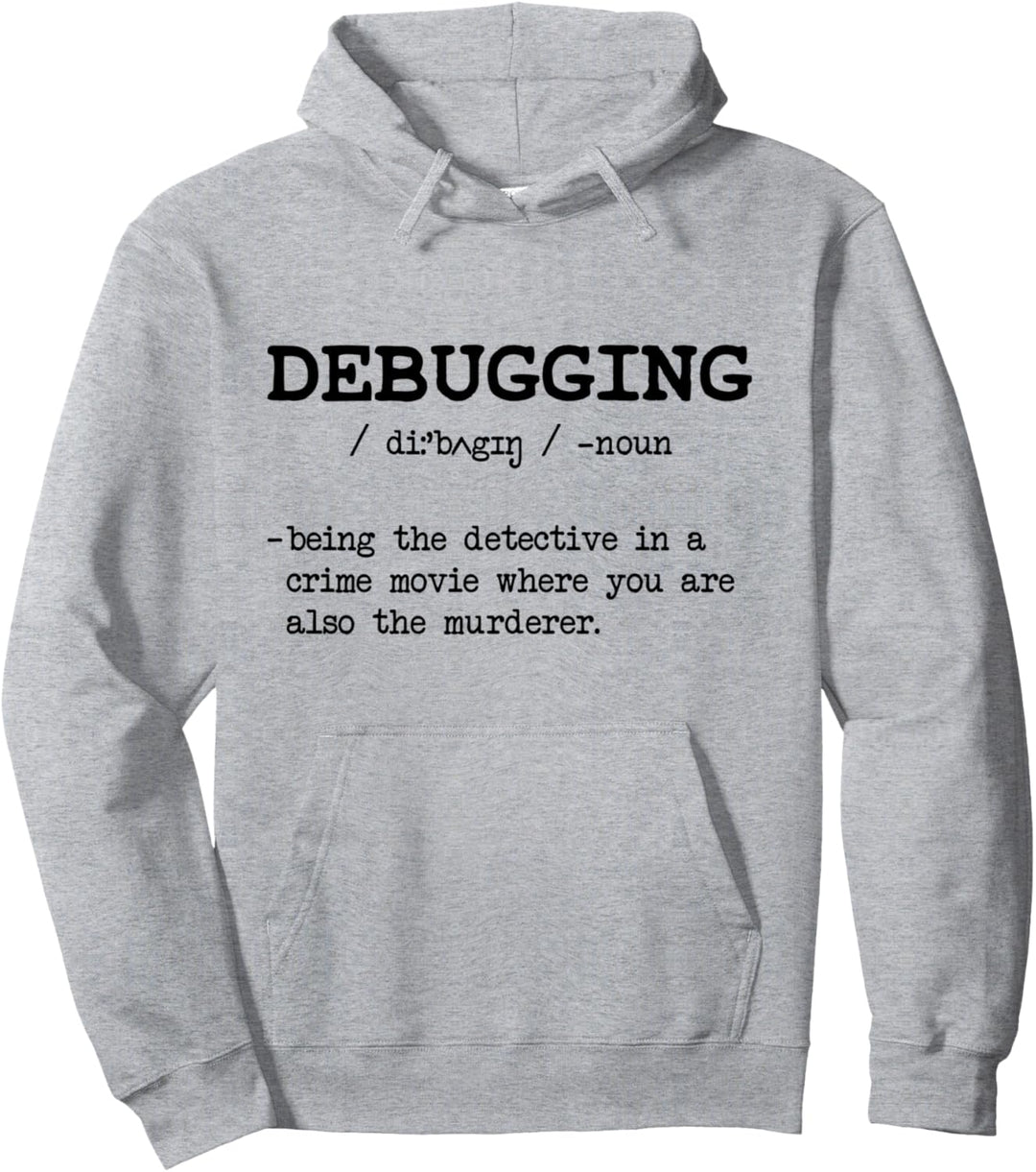 Lustiges Debugging Noun Entwickler Computer Wissenschaft Nerd Geschenk Pullover Hoodie