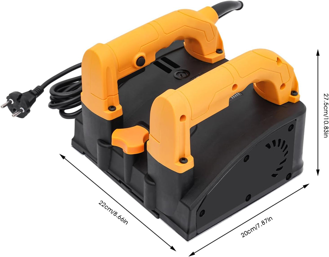 Betonfräse 1200W, Mauernutfräse 4000 U/min Einstellbare Tiefe 1-4mm, Schlitzfräse für Schaufeln von