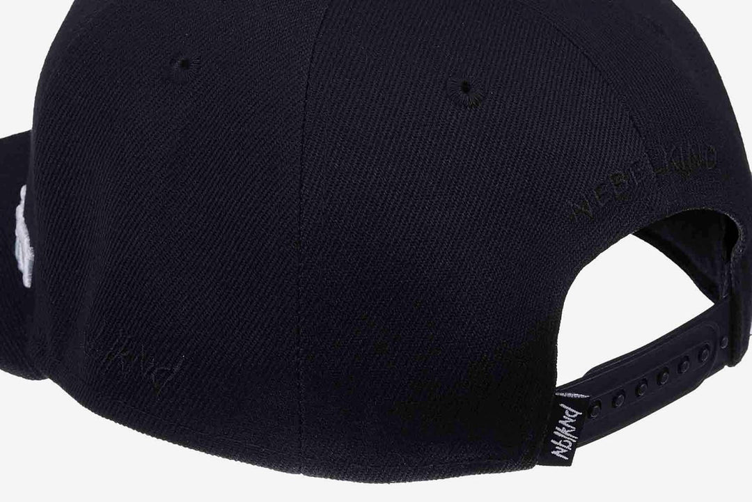 Nebelkind Snapback Cap Shorty Schwarz Puzzle Kurzer Schirm Kappe 5-Panel One Size