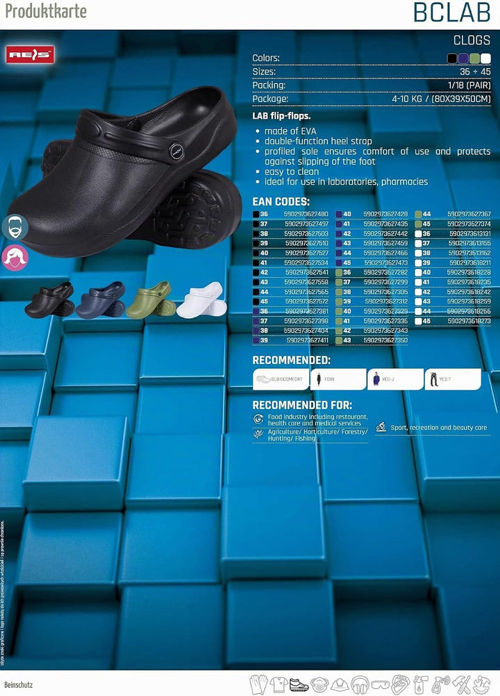 REIS Unisex Clogs &amp; Pantoletten, Grün
