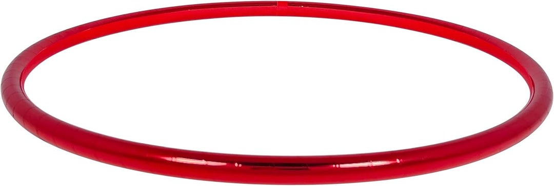 Metallic Hula Hoop Reifen, Ø80/90/100cm Rot Ø100cm, Rot Ø100cm