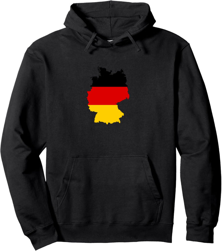 Deutsche Landkarte Flagge Pullover Hoodie