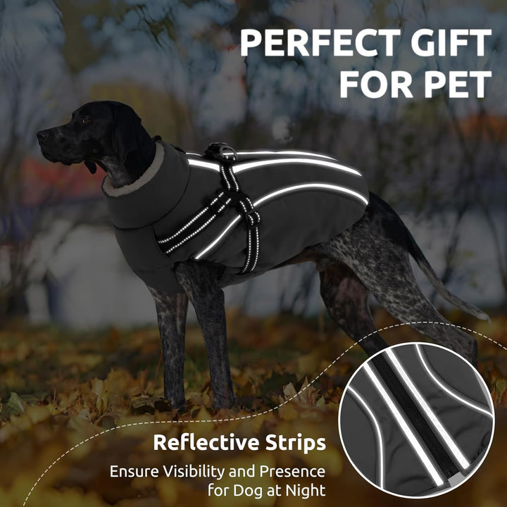 CITÉTOILE Hundemantel Hundejacke Warm Wintermantel mit Reissverschluss Winddichte & Winddichte mit R