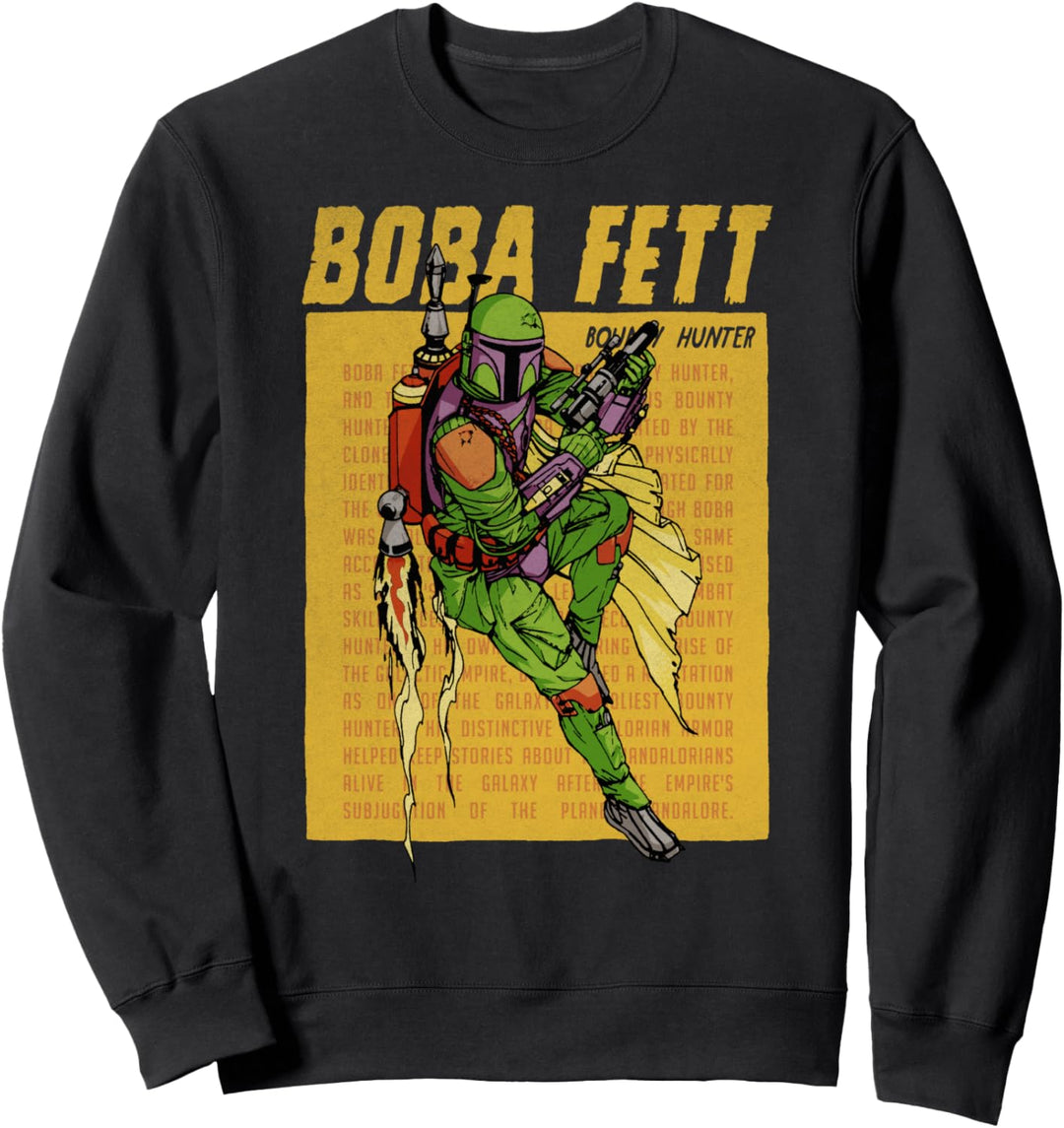 Star Wars Boba Fett Bounty Hunter Jet Pack Poster Sweatshirt