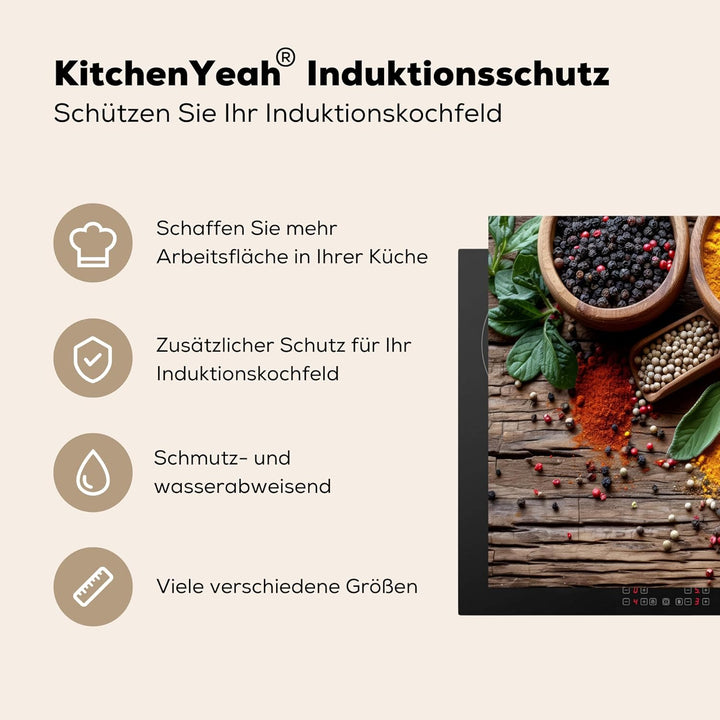 KitchenYeah© Herdabdeckplatte Einteilig Küche Ceranfeld Abdeckplatte Cerankochfeld Abdeckung Indukti