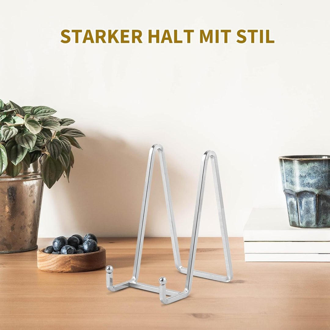 Staffelei Aufsteller Teller Ständer Metall - 4 Stück Tellerständer - Deko Tellerhalter - Dekoteller
