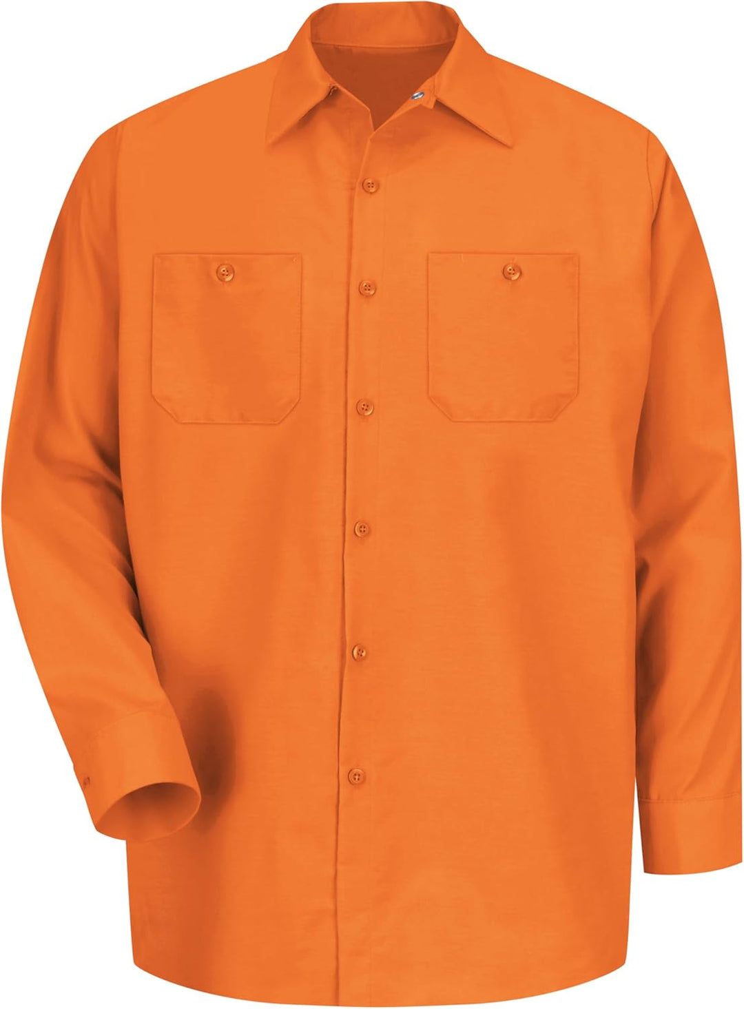 Red Kap Herren Short Sleeve Performance Tech Shirt Button-Down-Arbeitshemd (1er Pack) L Tall Orange,