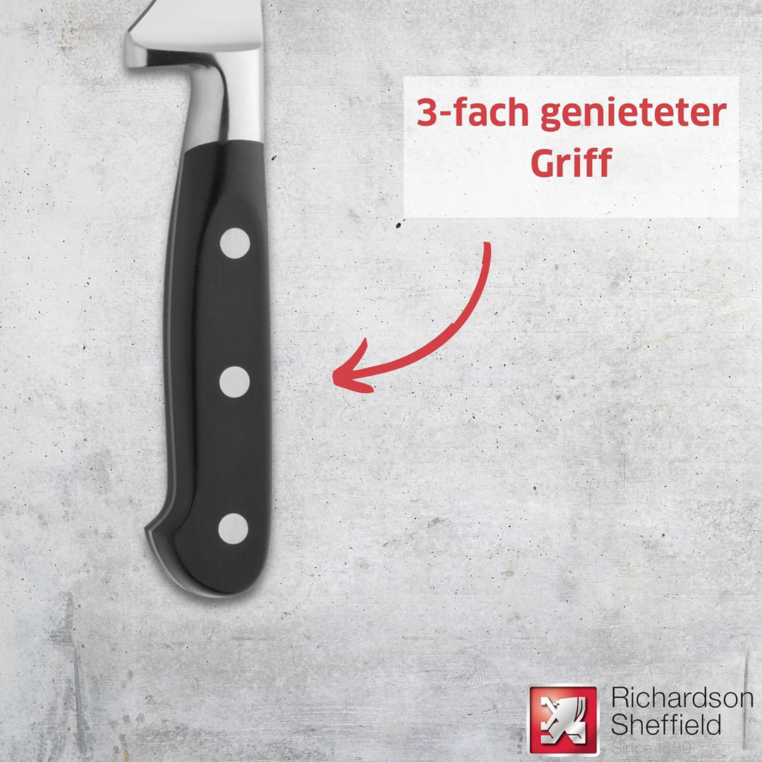 Richardson Sheffield V SABATIER Brotmesser | 22 cm lange Klinge | gehärteter Klingenstahl | Kunststo