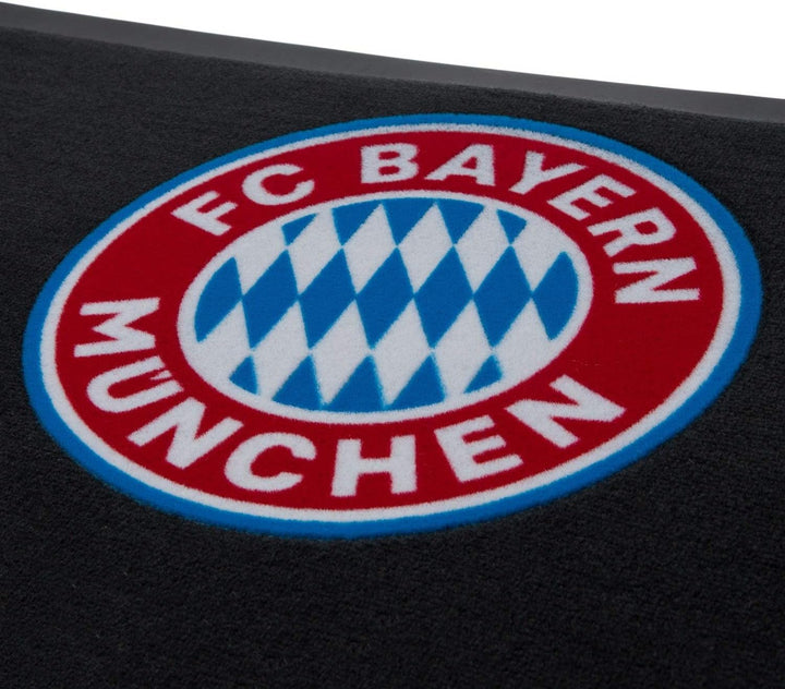 FC Bayern München Fan Fussmatte - Mia San Mia - schwarz Matte Logo Fussabtreter FCB